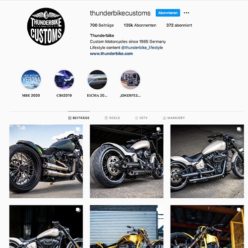 Thunderbike Customs Instagram