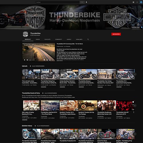 Thunderbike Youtube