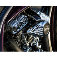 Harley-Davidson Universal  TC Rockerboxen Ribbed Set Chrom Thunderbike