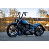 Harley-Davidson Softail Universal Kodlin Fat Ape 2" Str8UP Wide 38cm schwarz glänzend + Kodlin Big Block Riser 1 1/4" schwarz