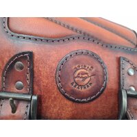 Harley-Davidson Softail Universal M8 Schwingentasche/ Solo Seitentasche braun links Spirit Leather