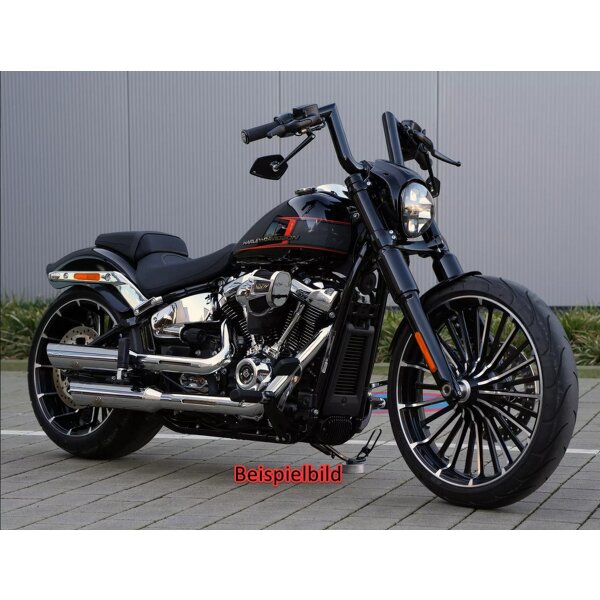 Harley-Davidson Softail Breakout M8 Gabelcover unten schwarz glanz Thunderbike