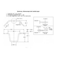 Harley-Davidson Universal  Ape Hanger/ Lenker mit 1 1/4" Optik für 1" Chrom TÜV LA CHOPPERS