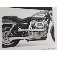 Harley Davidson Sportster Universal Supertrapp X-Pipes Auspuff-/ Abgasanlage Chrom