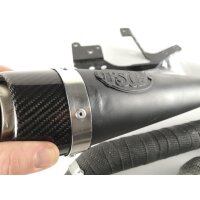 Harley Davidson Sportster Universal Vance &amp; Hines RSD Auspuff/ Abgasanlage Slant 2-into-1 Carbon Ops