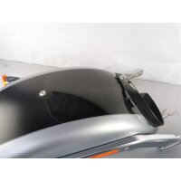 Harley Davidson Softail FAT BOY M8 Front-&amp; Heckfender Set Two-Tone Baracuda-Silver Black Denim