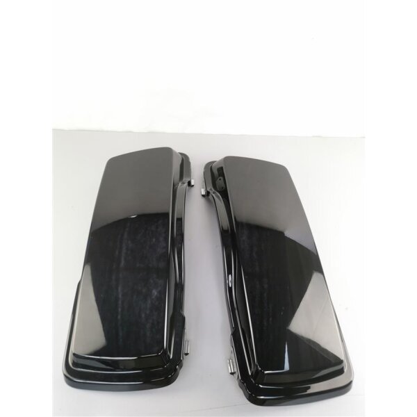 Harley Davidson Touring Universal Kofferdeckel/ Satteltaschen Abdeckung Vivid Black Paar