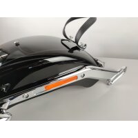 Harley-Davidson Softail Fat Boy M8 Heckfender/ Schutzblech/ Radverkleidung Hinten Vivid Black Chrom